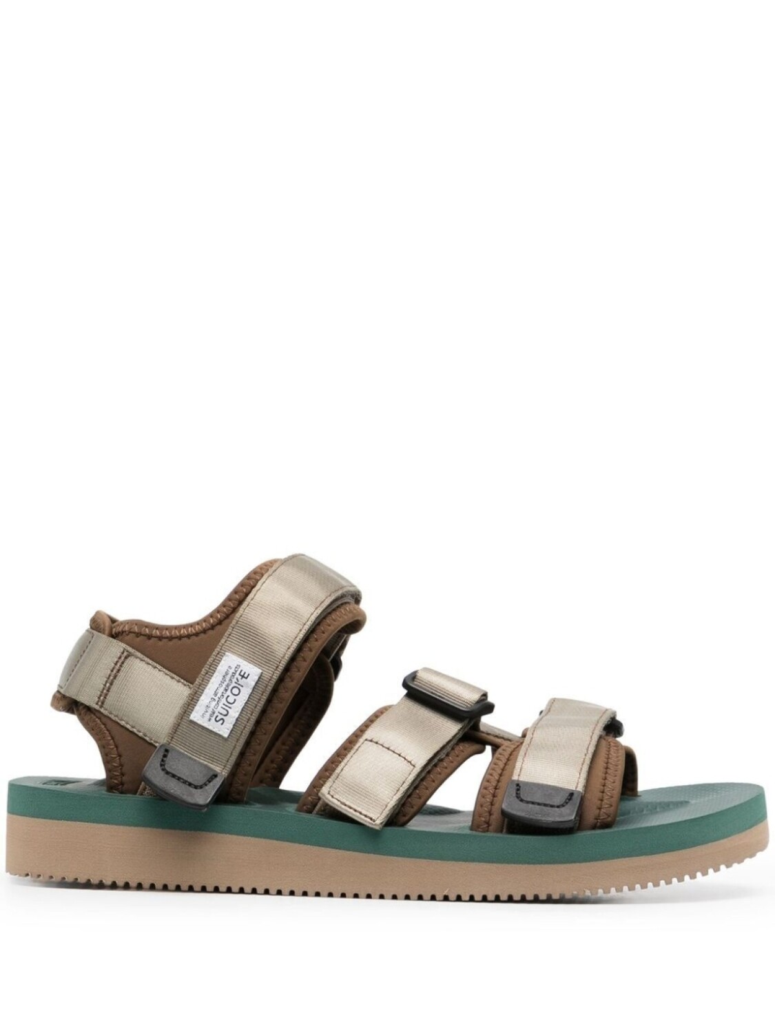 

Suicoke сандалии на липучках, зеленый