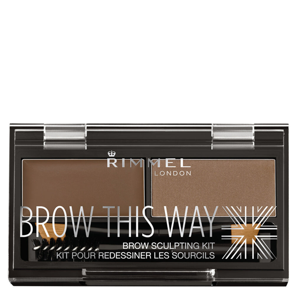 

Rimmel Brow This Way Набор для Моделирования Бровей 002 Средне-Коричневый 1.3г