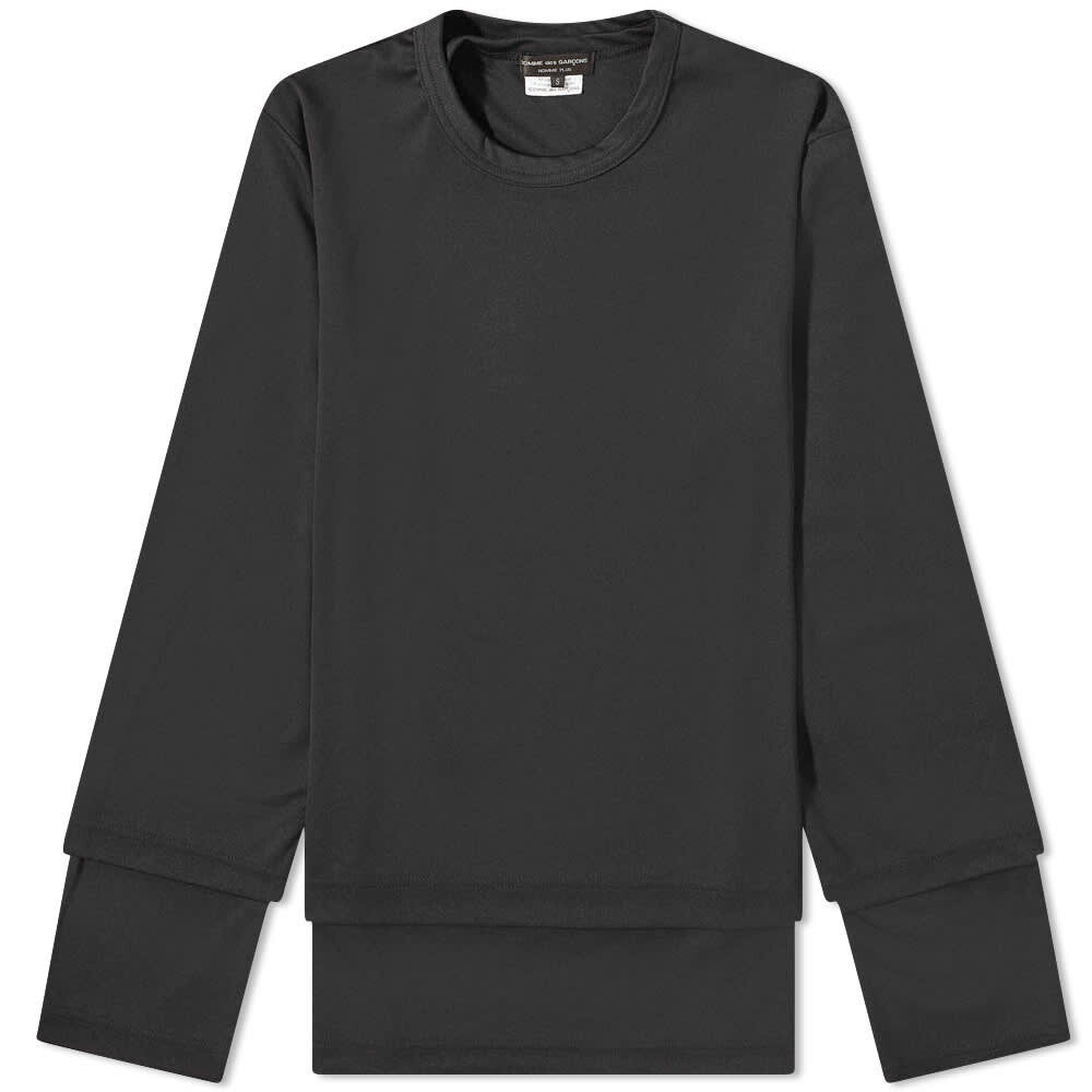 

Футболка Comme des Garçons Homme Plus Long Sleeve Layered Polyester T