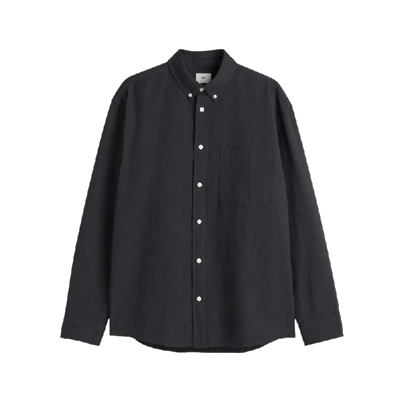 

Рубашка H&M Relaxed Fit Oxford, темно-серый