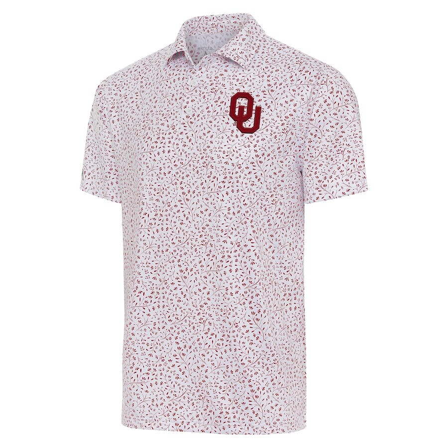 

Поло с коротким рукавом Antigua Oklahoma Sooners, белый
