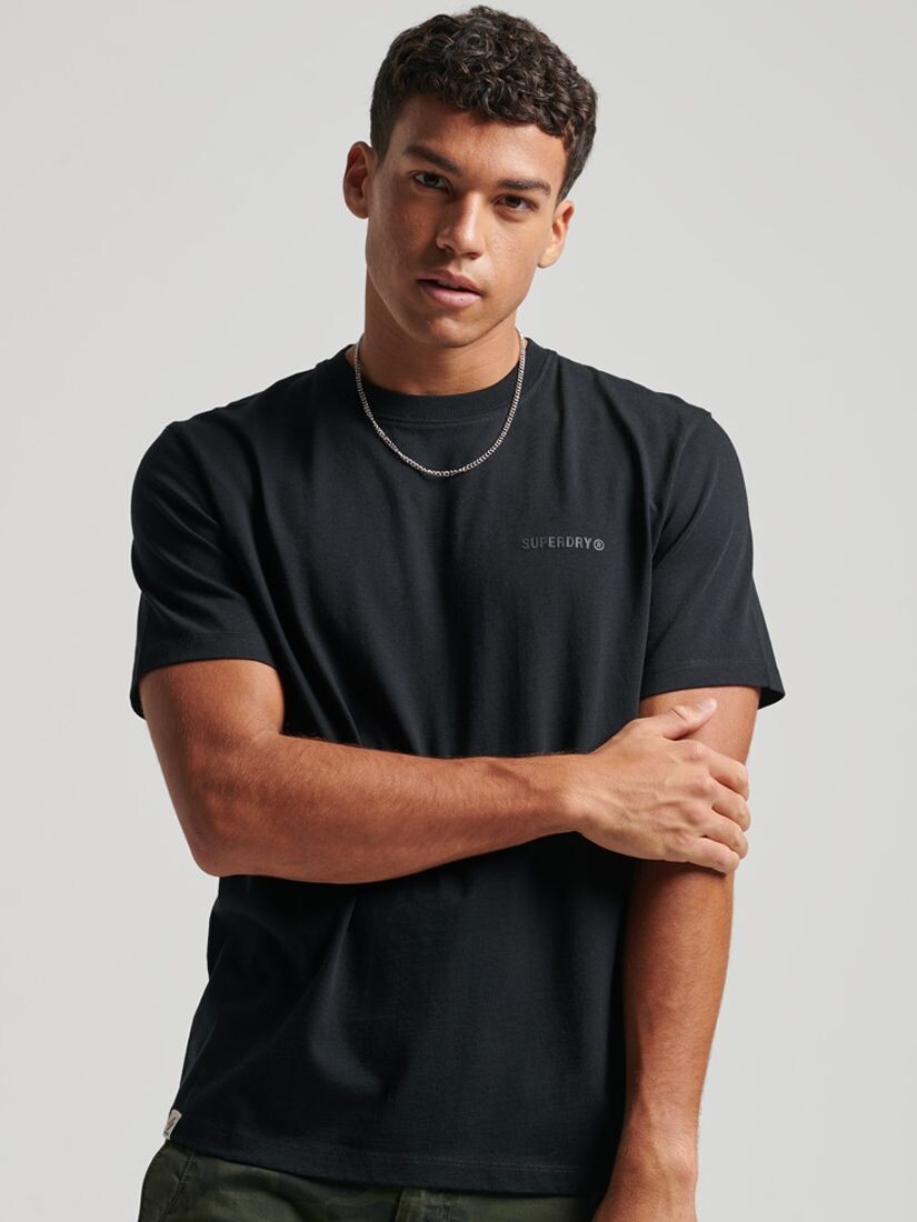 

Футболка Superdry Code Essential Overdyed, черная, Черный