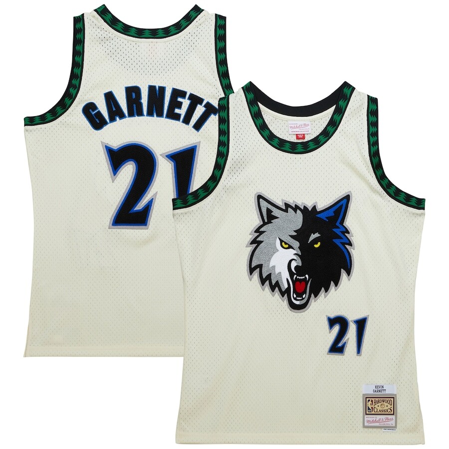 

Джерси Mitchell & Ness Minnesota Timberwolves, кремовый