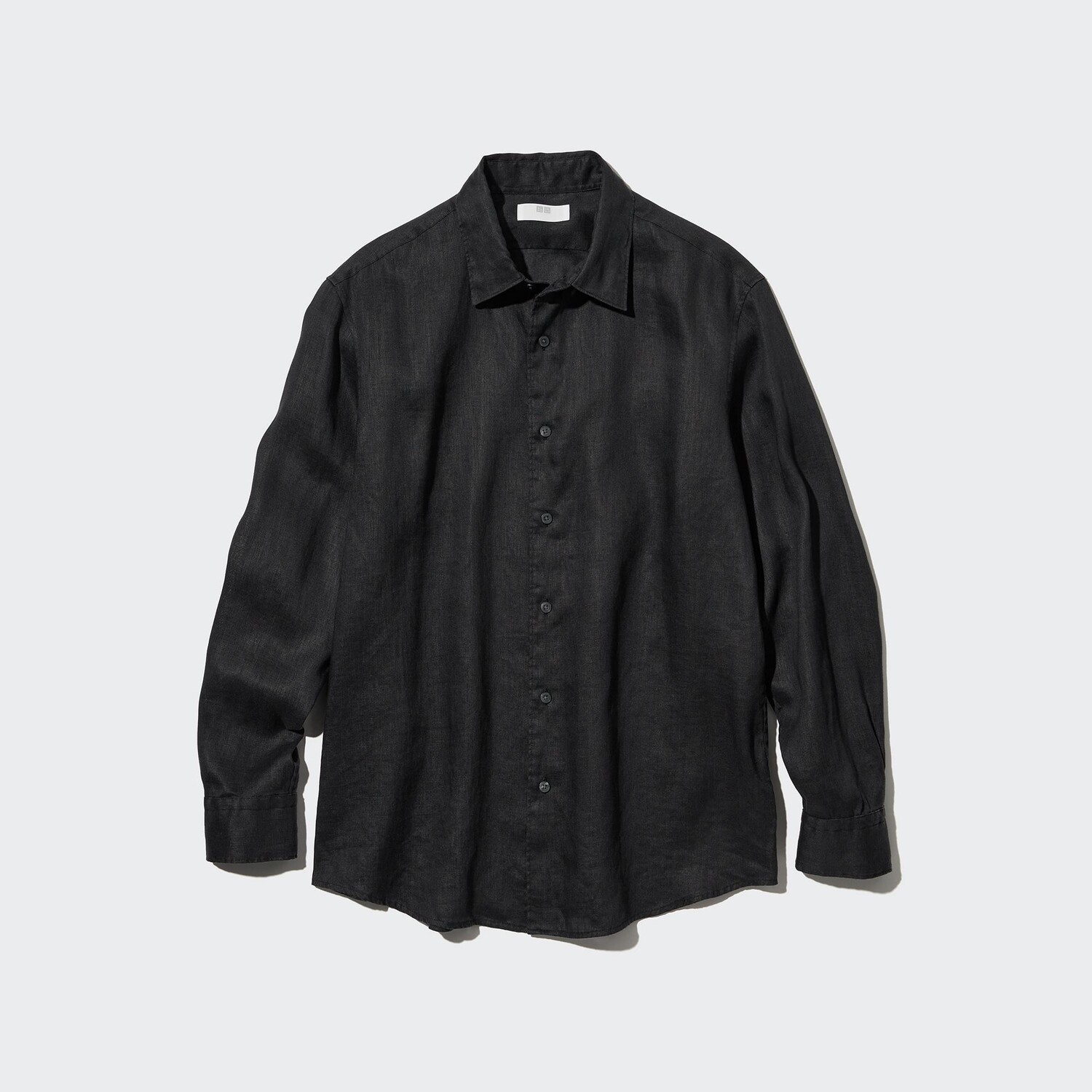 

Рубашка UNIQLO льняная премиум-класса, черный