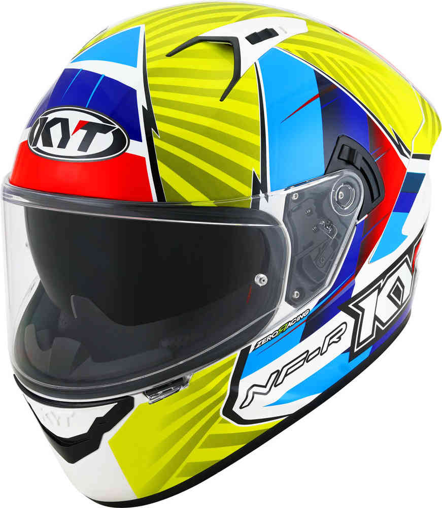 Реплика шлема NF-R Xavi Fores 2021 KYT, синий/желтый