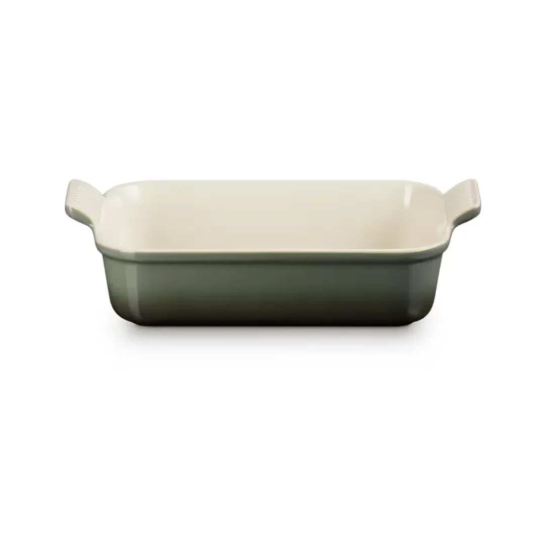 

Прямоугольный поднос из керамогранита Le Creuset Heritage, темно-зеленый
