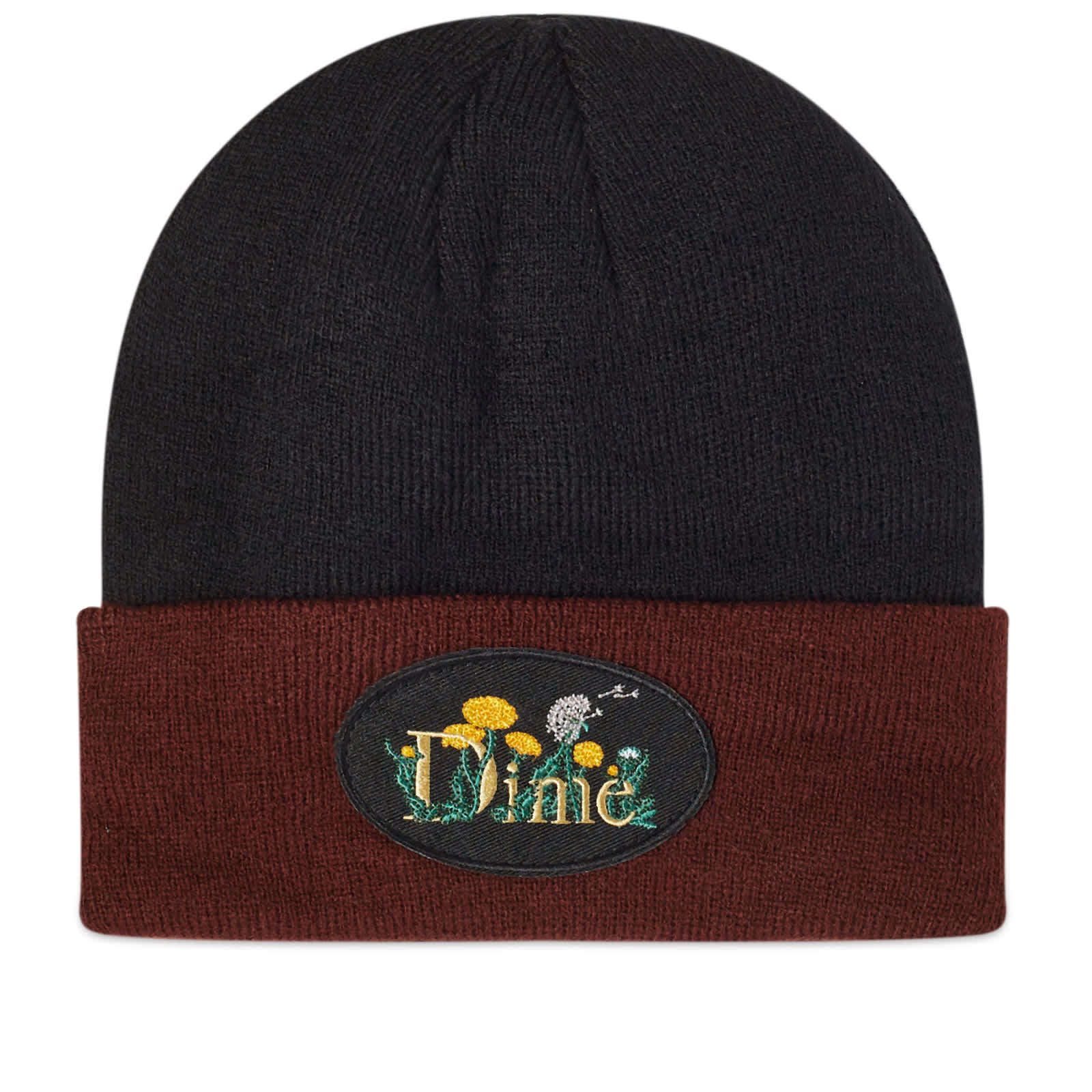 Шапка Dime Classic Allergie Fold, черный шапка dime dime classic logo warp розовый размер one size