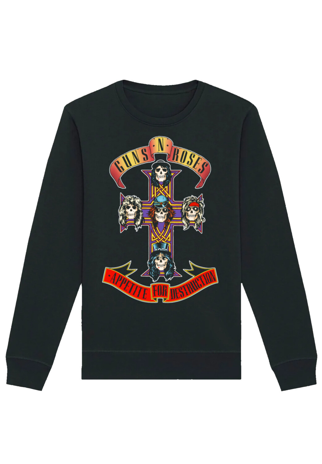 

Толстовка F4NT4STIC Unisex Guns 'n' Roses Appetite For Destruction, черный