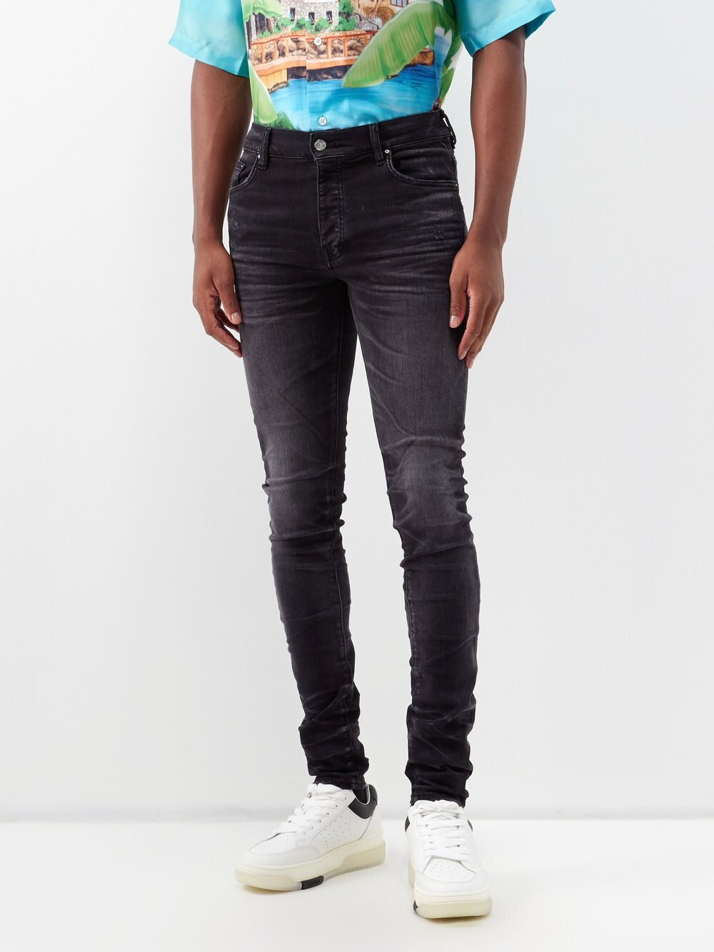 

Джинсы скинни stack Amiri, черный
