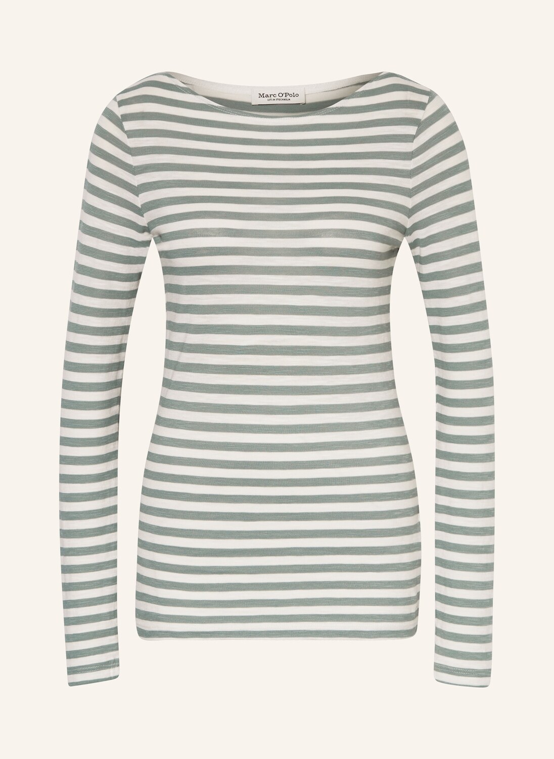 

Лонгслив Marc O'Polo, цвет MINT/WEISS