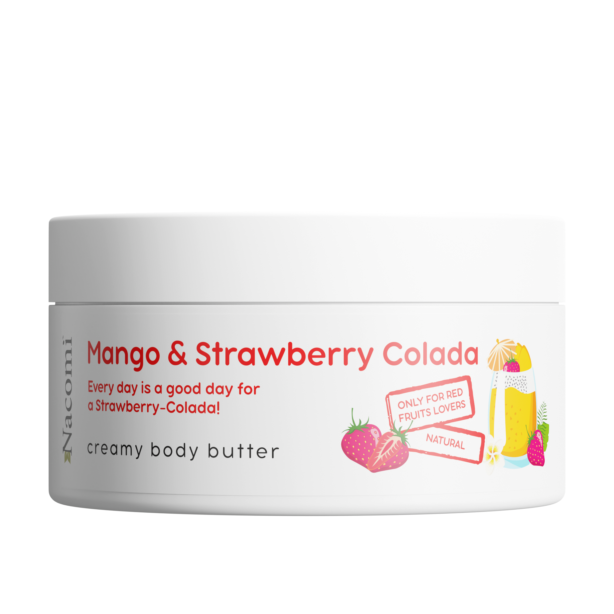Масло для тела Nacomi Mango&Strawberry Colada, 100 мл мороженое сливочное 33 пингвина манго манго максибокс 450 г