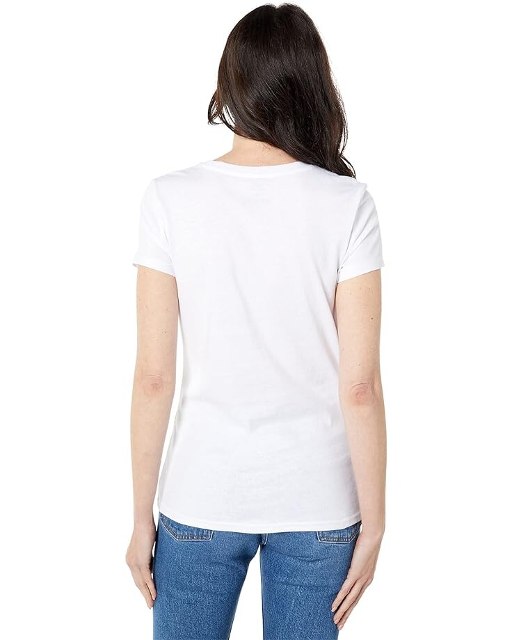 

Футболка U.S. POLO ASSN. Crew Neck Stripe USPA Graphic Tee, цвет Optic White