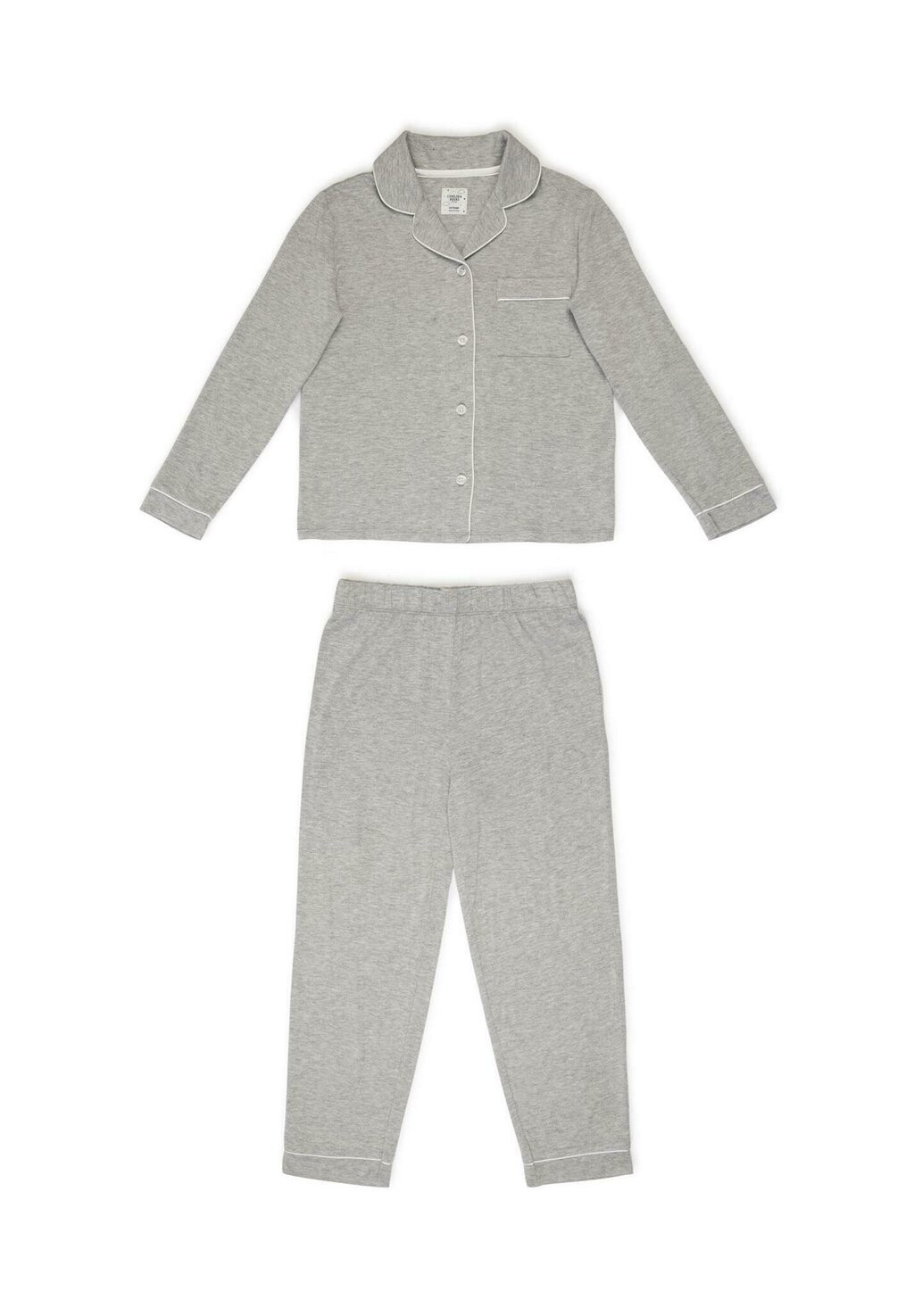 

Комплект одежды для сна REVERE COLLAR BUTTON UP LONG SET Chelsea Peers, цвет grey