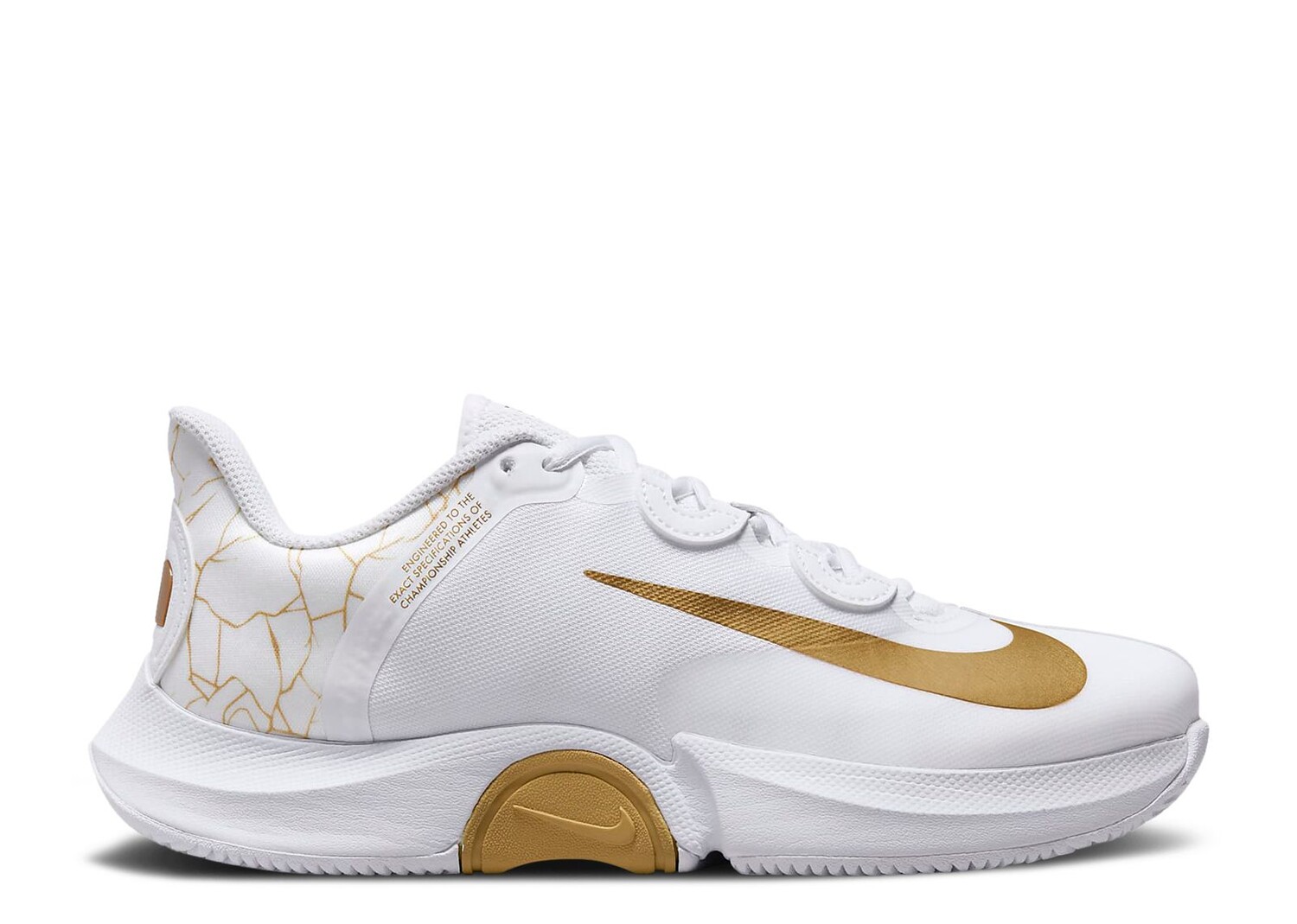 

Кроссовки Nike Naomi Osaka X Wmns Nikecourt Air Zoom Gp Turbo 'White Metallic Gold', белый