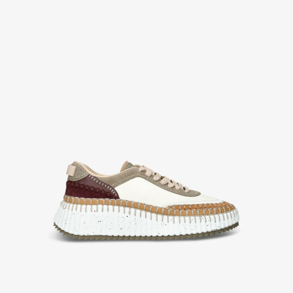 

Кроссовки Nama Runner с низким верхом и плетеными вставками Chloe, зеленый