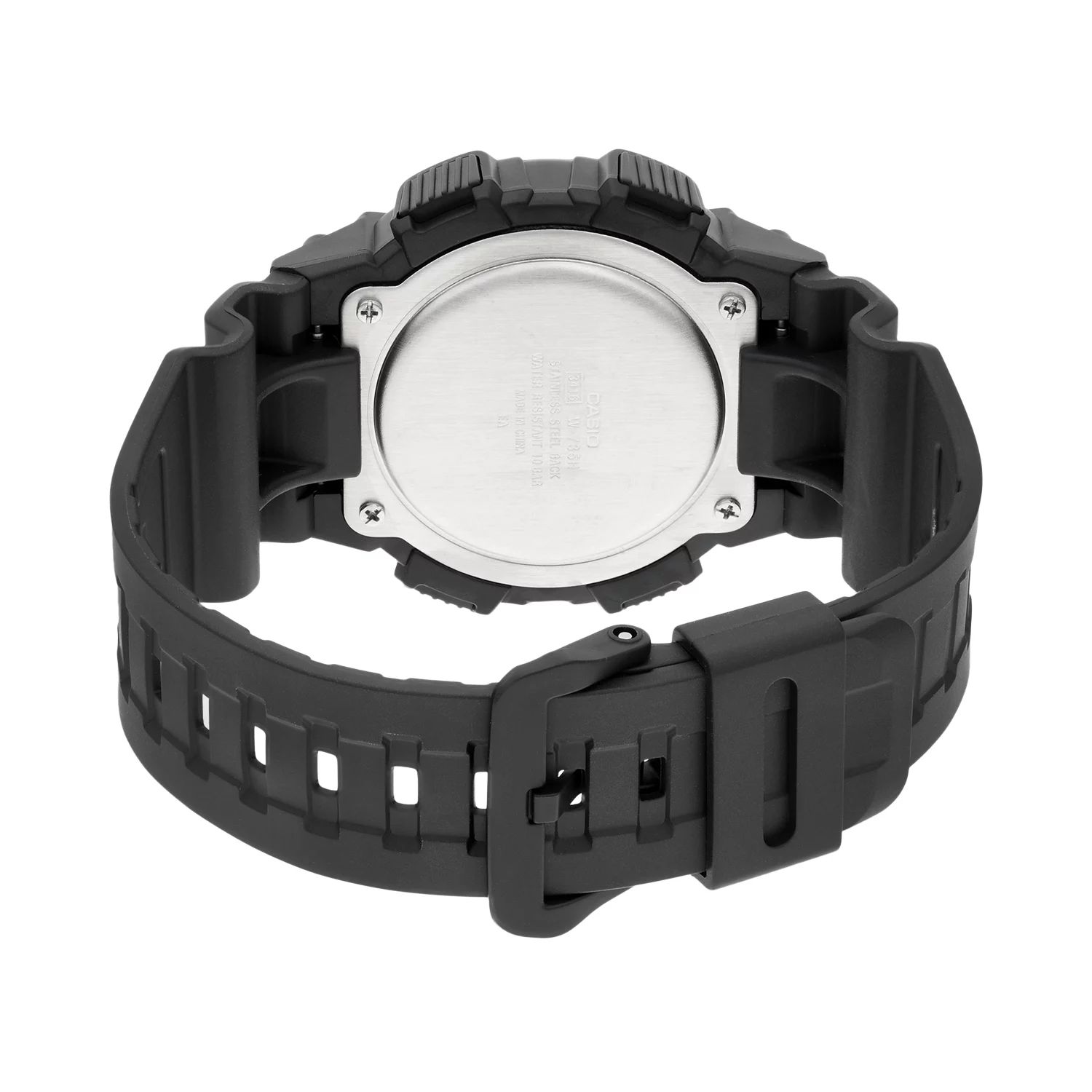 Мужские часы с цифровым хронографом и вибросигнализацией — W735H-1A2V Casio цена и фото
