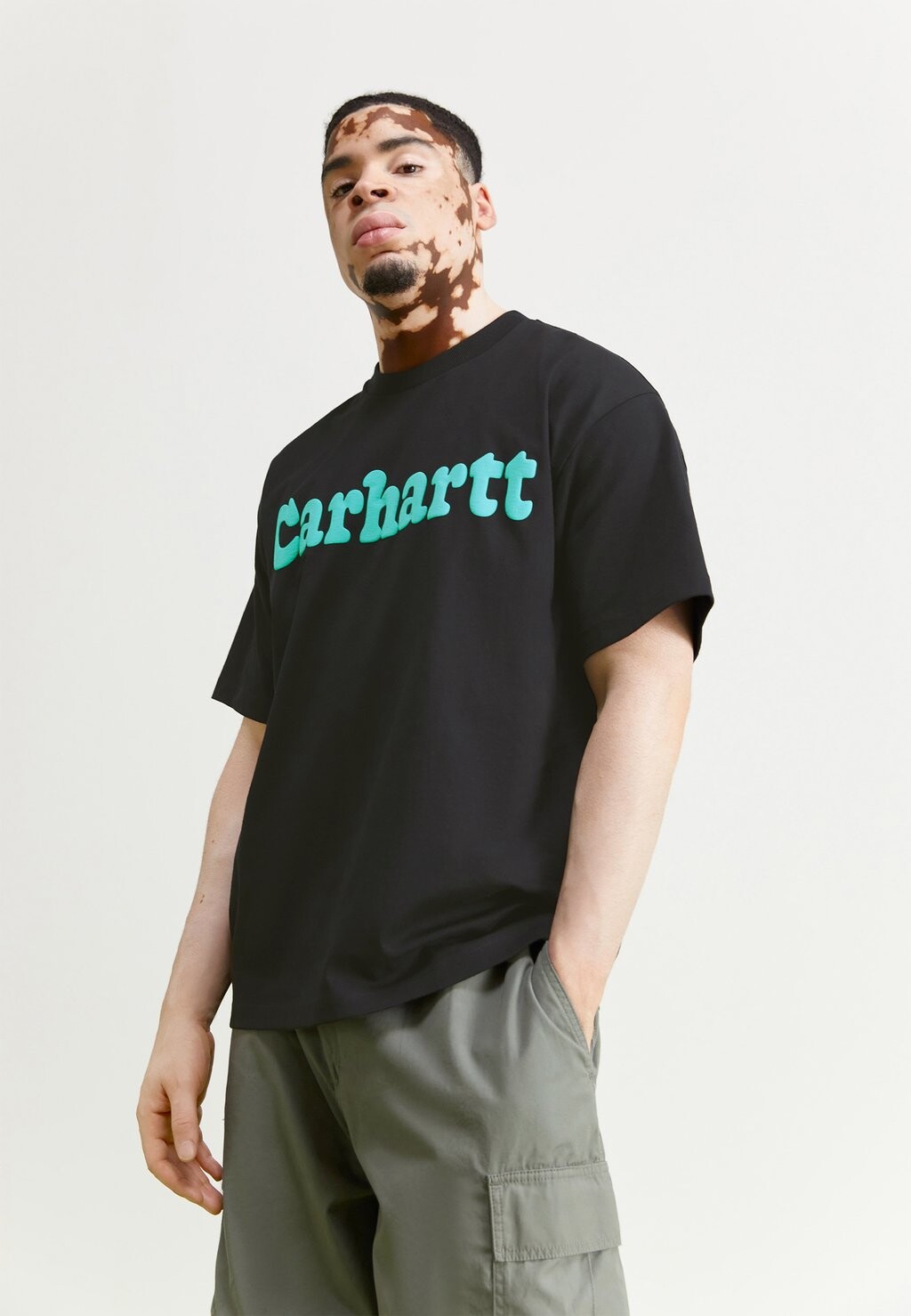 

Футболка с принтом Bubbles Carhartt WIP, цвет black/turquoise
