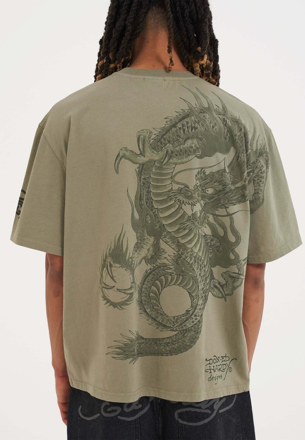 

Футболка с принтом Ed Hardy, зеленый