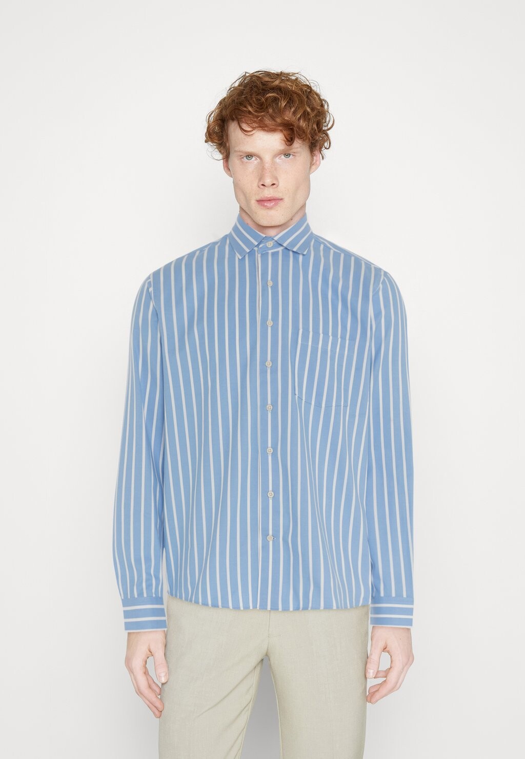 

Рубашка Brushed Striped Lindbergh, цвет light blue