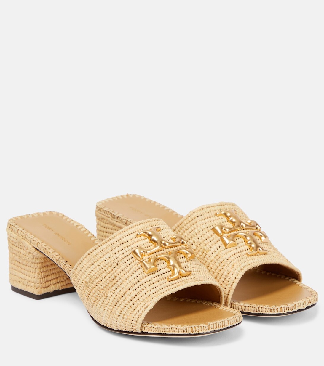 

Мюли Elanor из рафии Tory Burch, бежевый