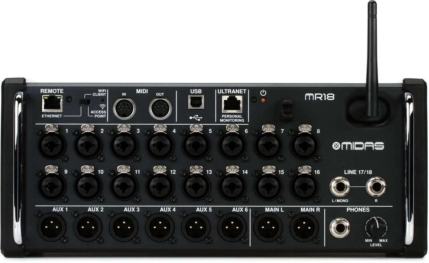 

Midas MR18 18-канальный цифровой микшер с управлением от планшета