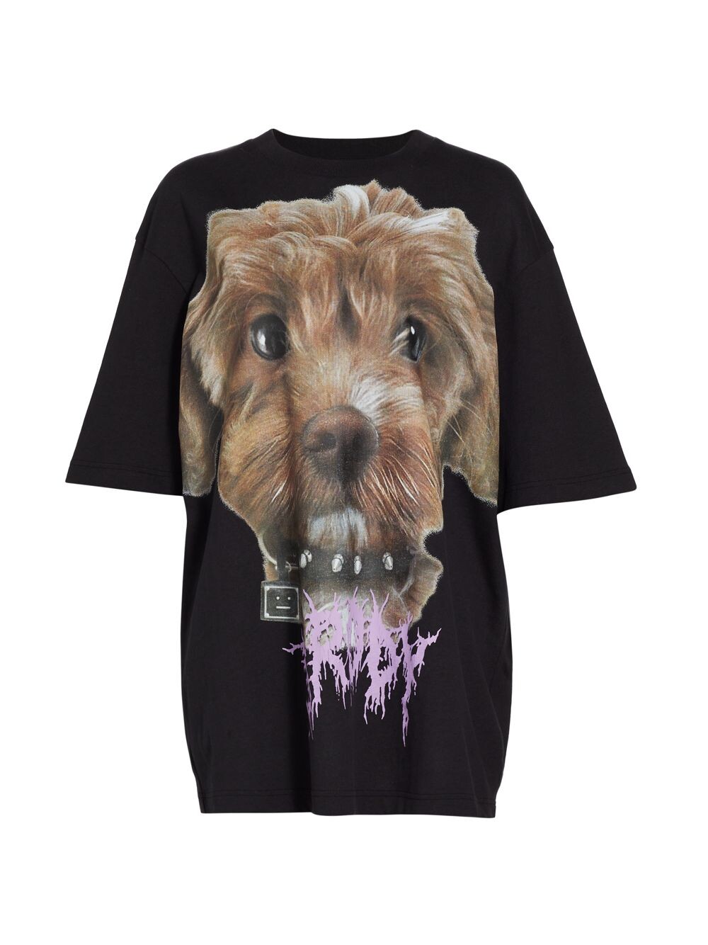 

Футболка оверсайз Exford Dog Acne Studios, черный