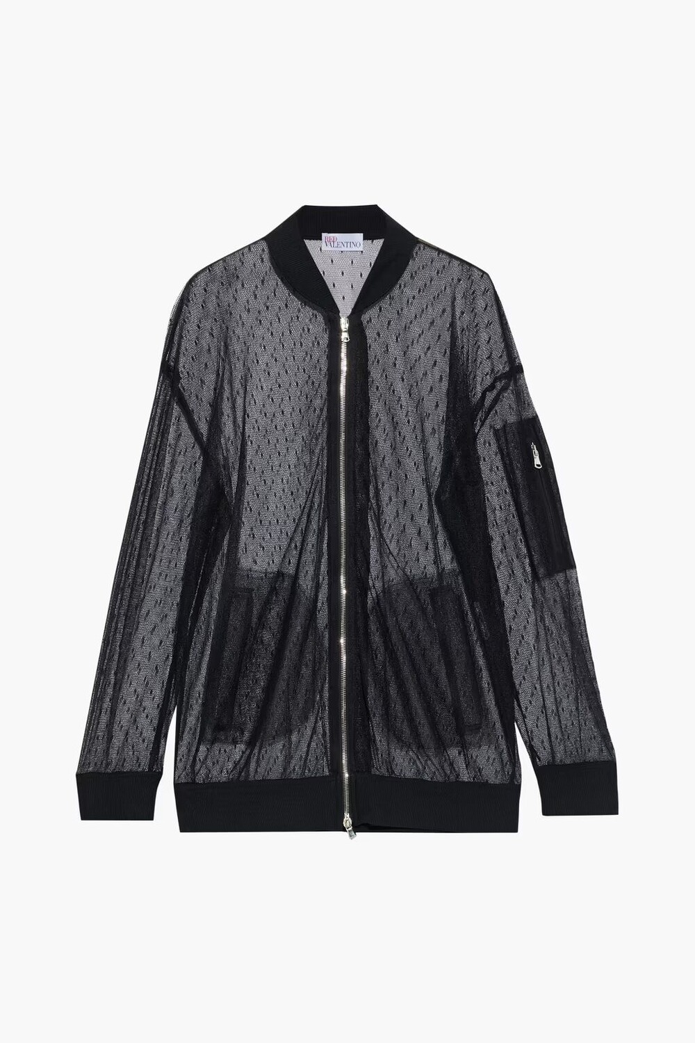 

Бомбер «пуэн-деспри» Redvalentino, черный
