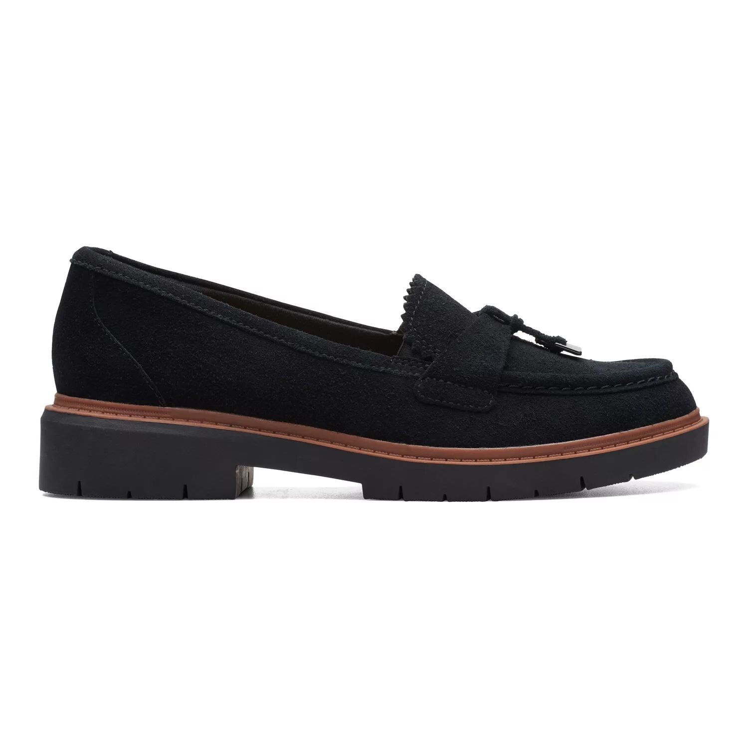 

Женские замшевые лоферы Clarks Westlynn Bella на подошве с выступами Clarks