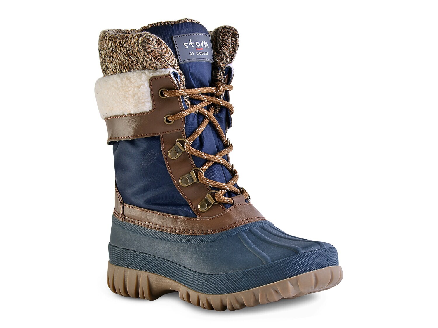 

Зимние ботинки Creek Cougar, цвет Navy/Cognac