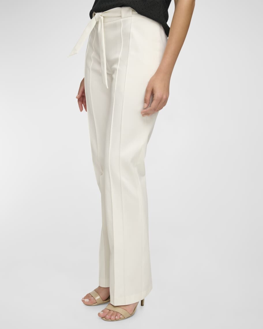 

Брюки Luxe Tech со швами и поясом Donna Karan