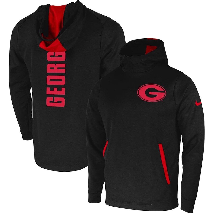 

Пуловер с капюшоном Nike Georgia Bulldogs, черный
