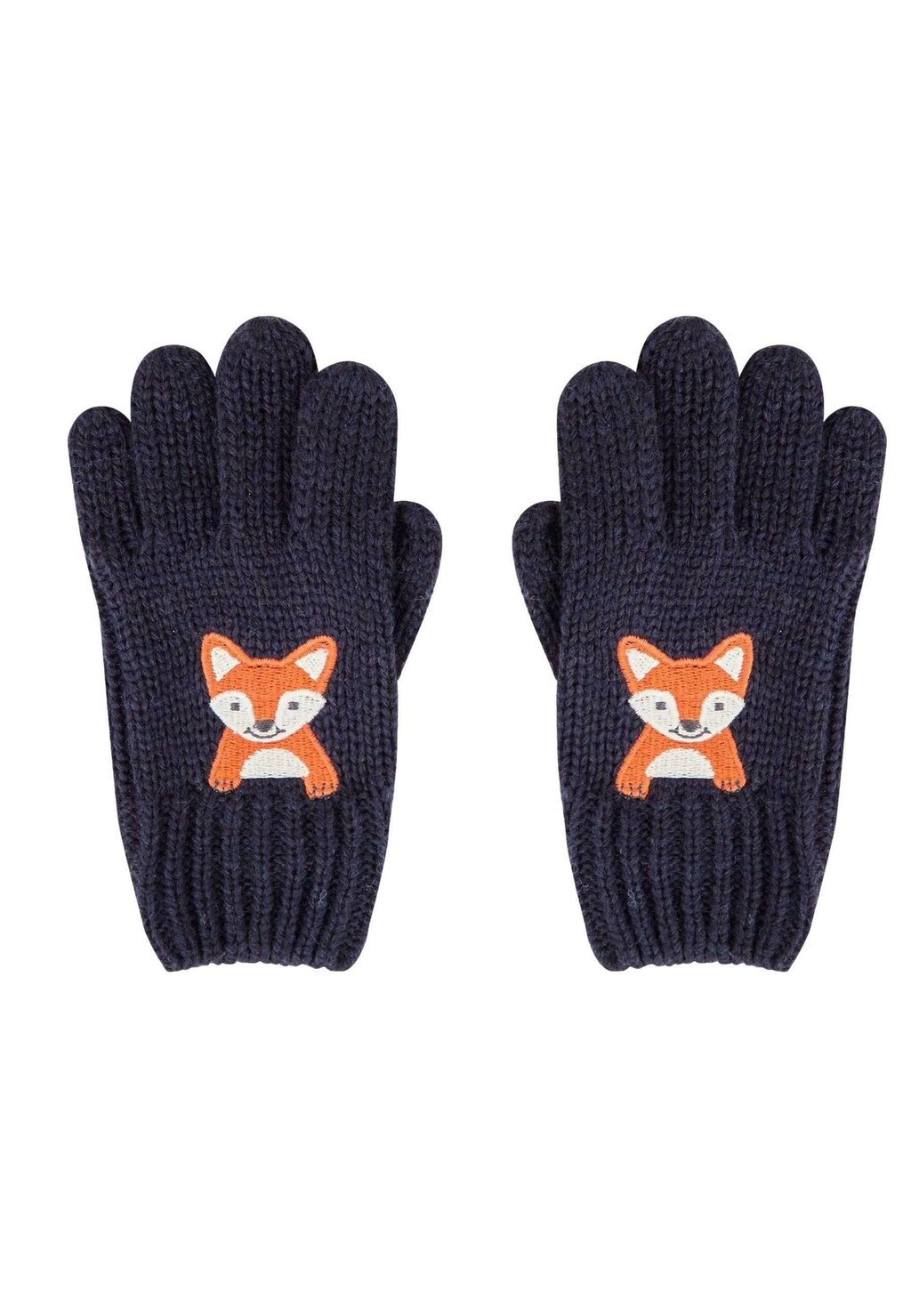 

Перчатки FOX APPLIQUÉ JoJo Maman Bébé, цвет indigo