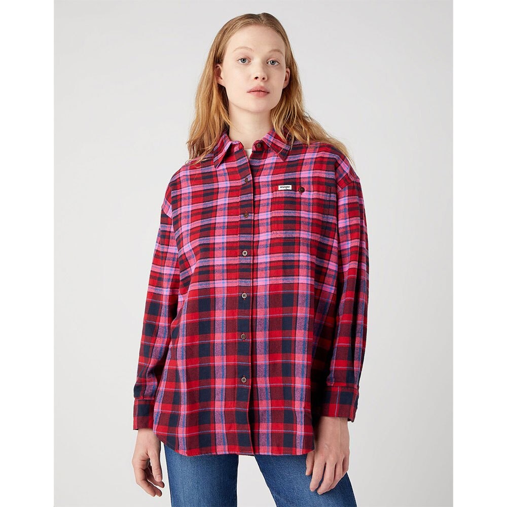 

Рубашка Wrangler Oversized, красный
