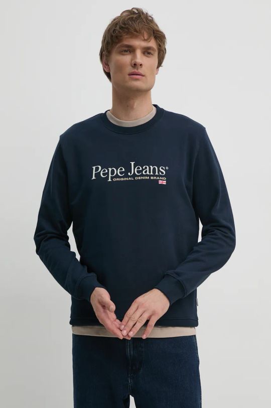 

Толстовка SEAN из хлопка Pepe Jeans, темно-синий