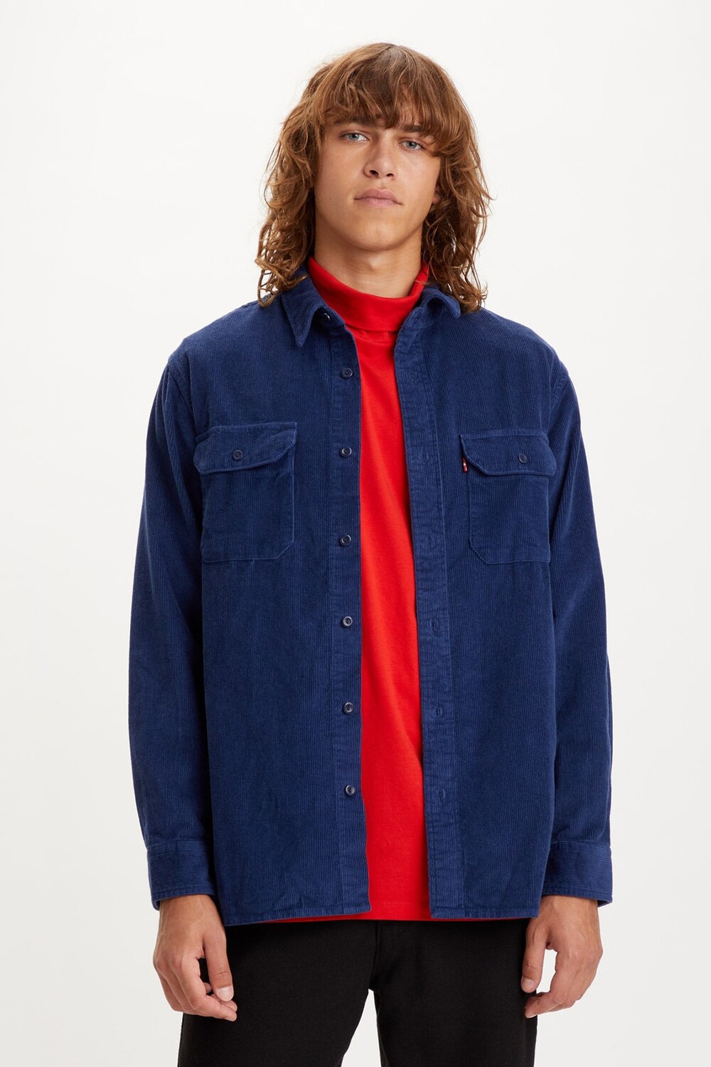 

Рубашка – синяя – стандартного кроя Levi's, синий
