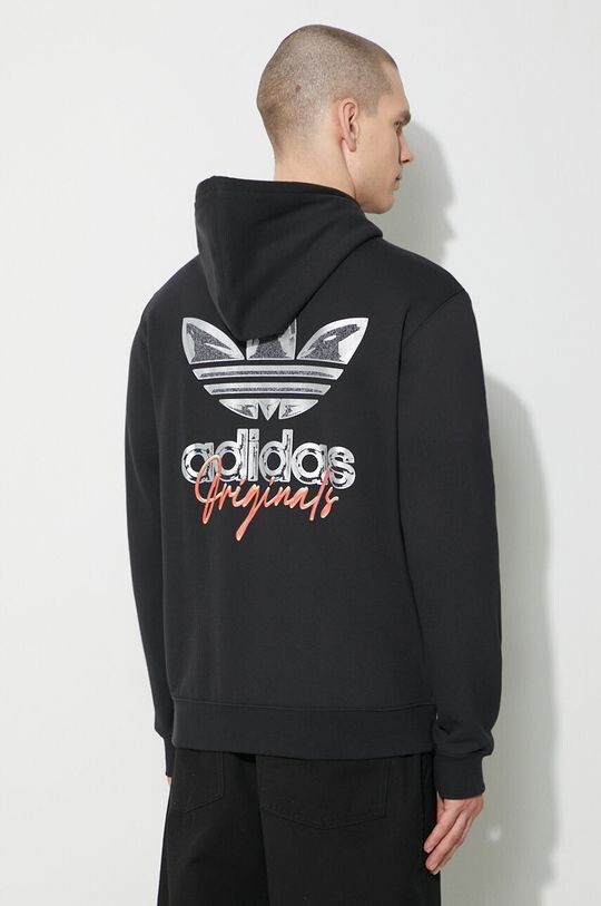 

Хлопковая толстовка adidas Originals, черный