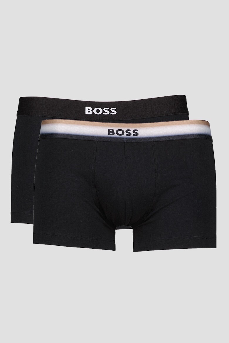 

Боксеры с логотипом на поясе - 2 пары Boss, черный