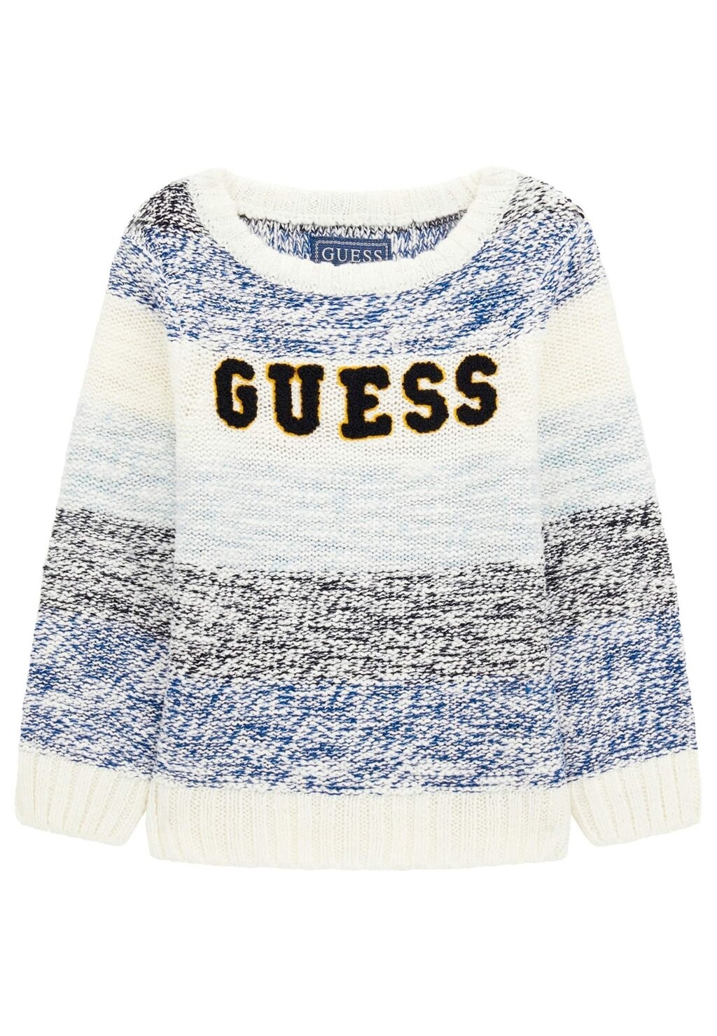 

Вязаный свитер STREIFEN LOGO-STICKEREI ORNE Guess, цвет mehrfarbig grundton blau
