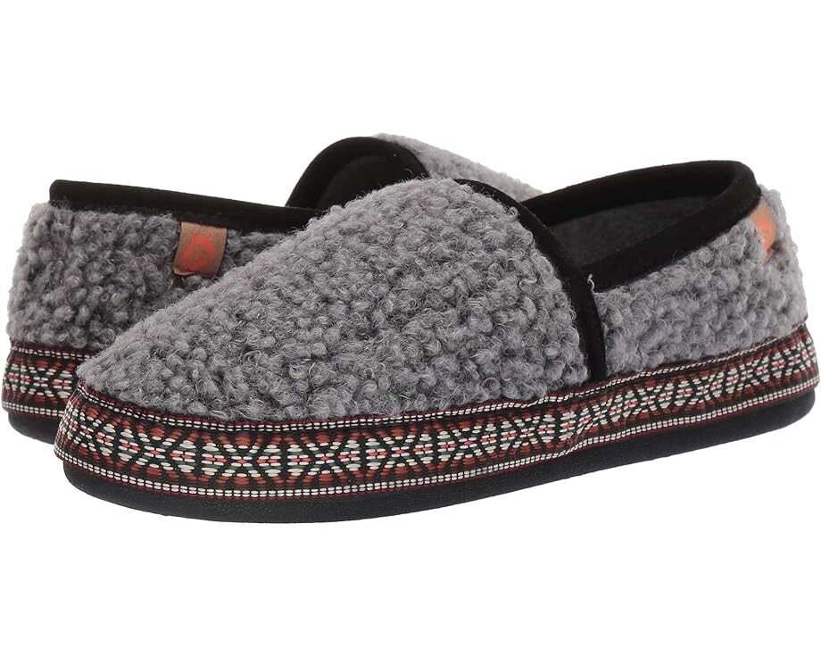 

Шлепанцы Acorn Woven Trim Moc, серый