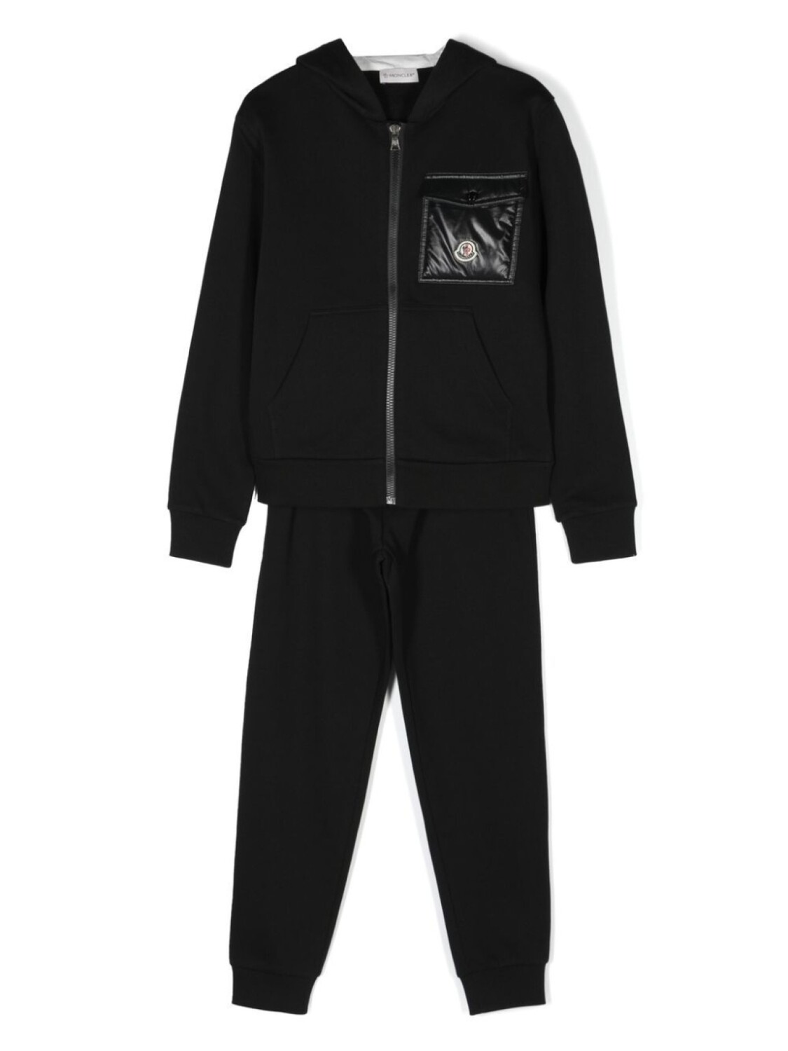 

Moncler Enfant спортивный костюм с нашивкой-логотипом, черный
