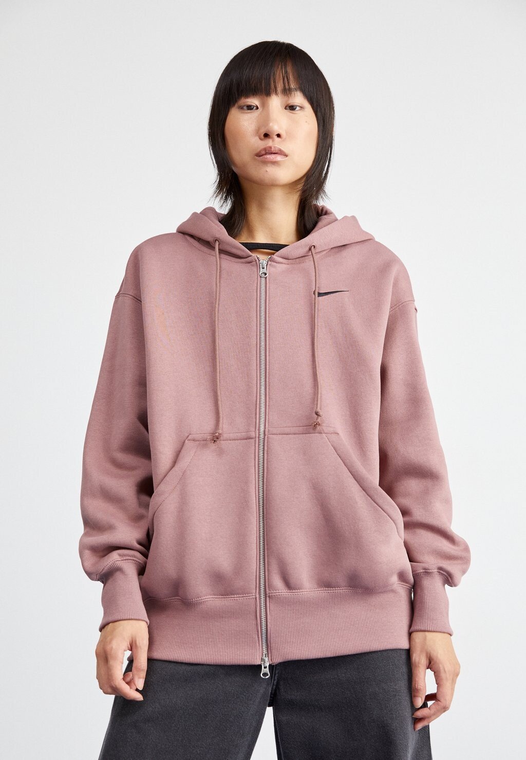 

Толстовка на молнии Phoenix Style Hoodie Nike, цвет smokey mauve