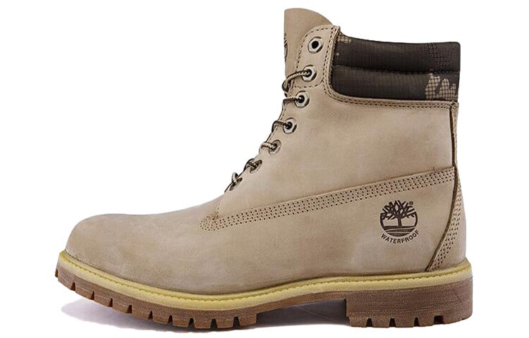 

Верх из нубука Timberland Premium Бежевого цвета