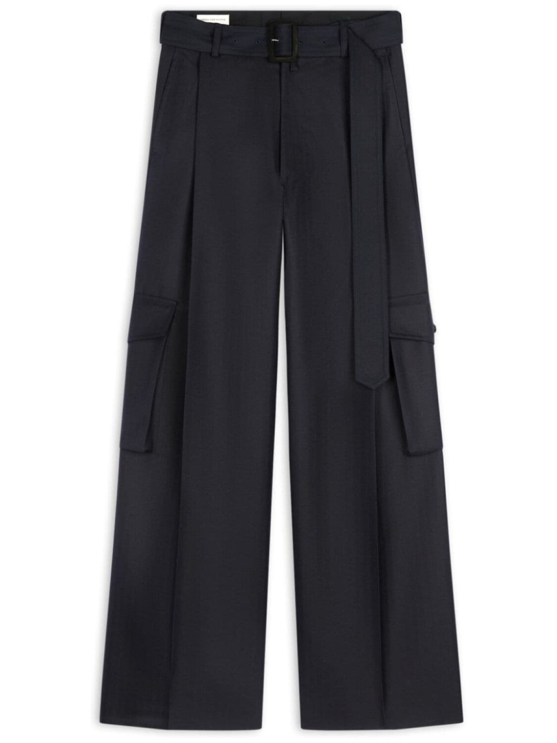 

DRIES VAN NOTEN шерстяные брюки карго, синий