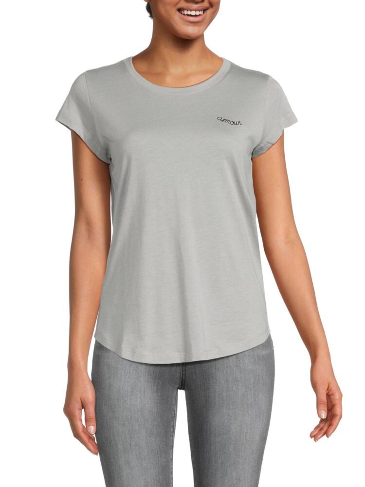 

Футболка с рисунком Woop Amour Zadig & Voltaire, серый