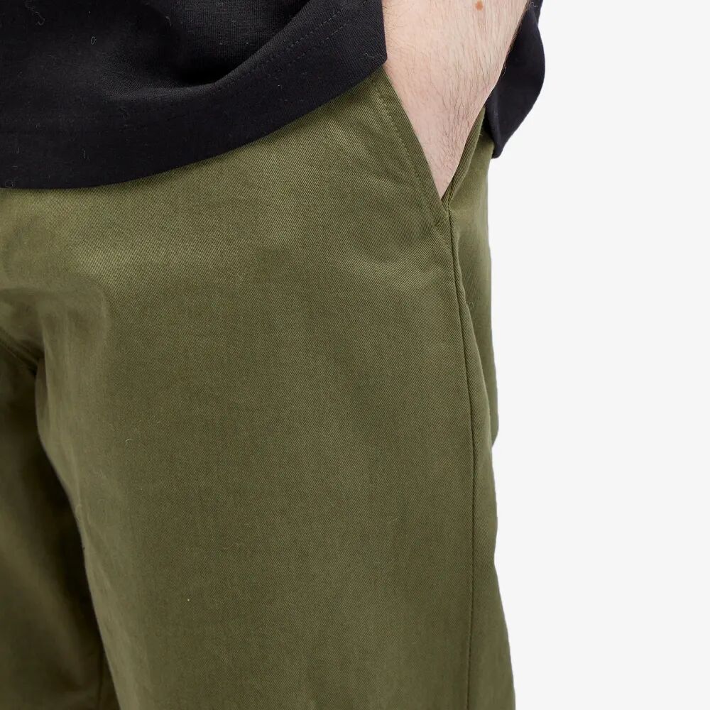 Universal Works Твиловые брюки чинос в стиле милитари, зеленый