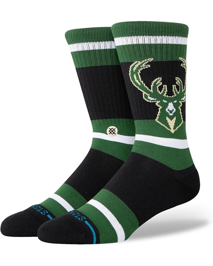 

Носки Stance Prep Milwaukee Bucks, черный