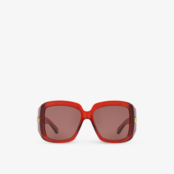 

Gc002115 gg1402s солнцезащитные очки из ацетата в квадратной оправе Gucci, красный