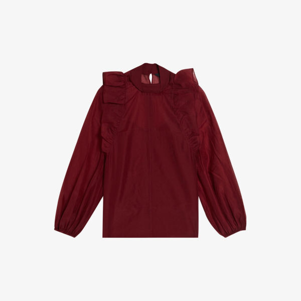 

Aubreei блузка из органзы с объемными рукавами Ted Baker, красный