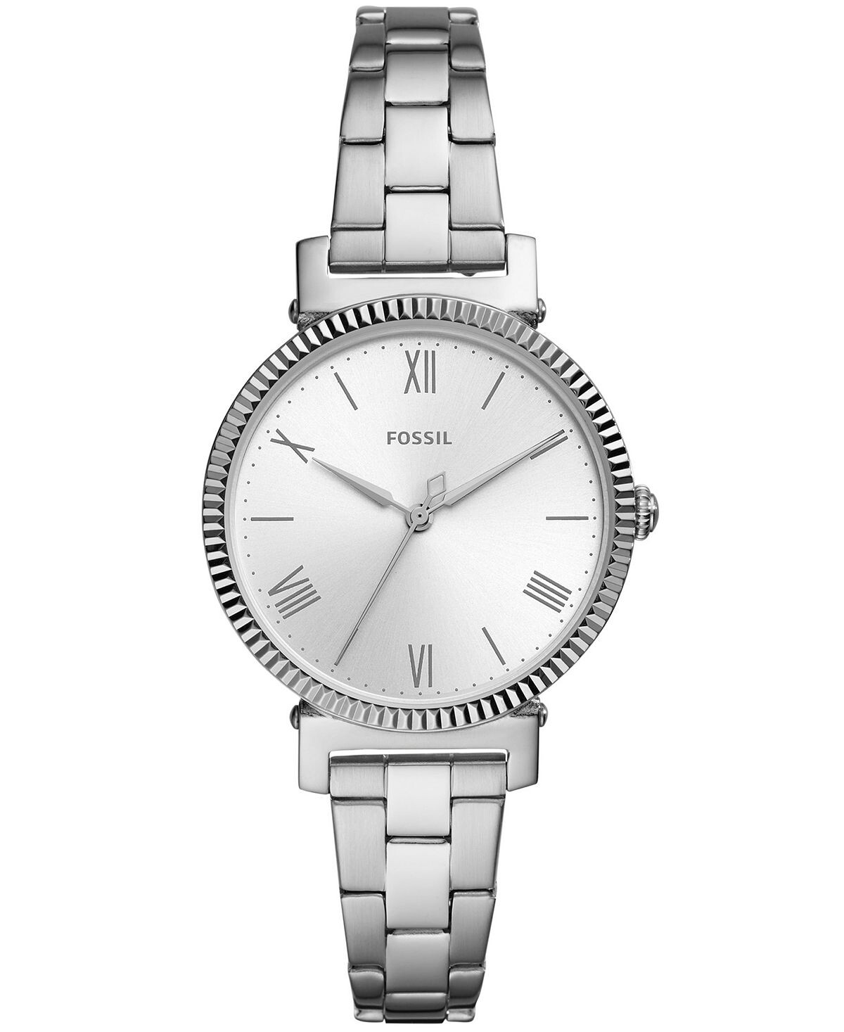 

Женские часы Daisy с браслетом из нержавеющей стали, 34 мм Fossil, серебро