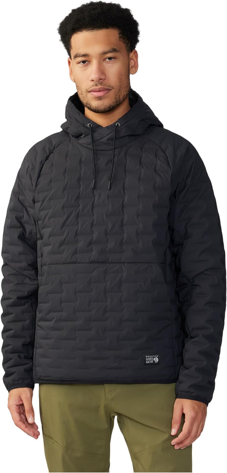 Легкий пуловер с капюшоном Stretchdown Mountain Hardwear, черный